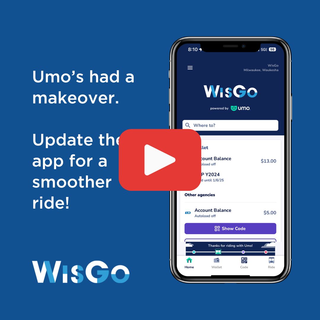 Thumbnail of Umo video prompting readers to learn more about app update